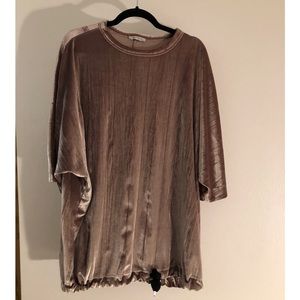 Zara velvet oversized shirt size L
